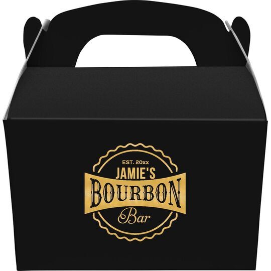 My Bourbon Bar Gable Favor Boxes